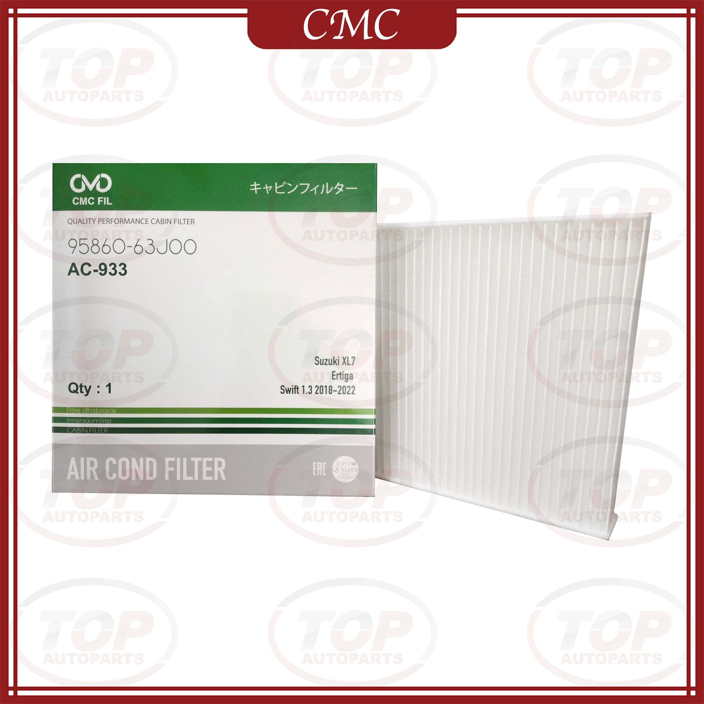 Lọc Gió Điều Hoà Ô Tô CMC FIL AC-933