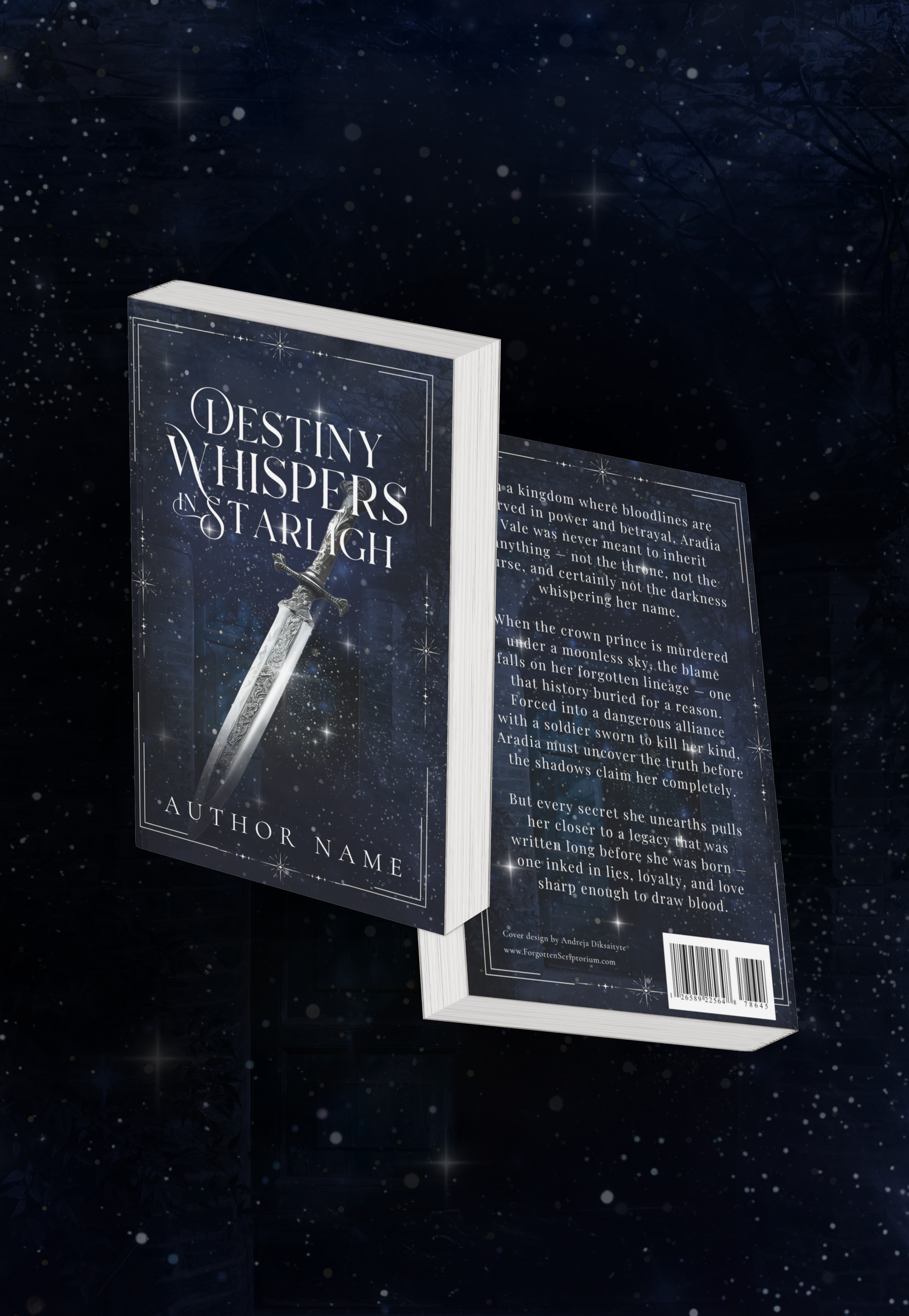 Pre-Made Full Wrap Book Cover – Fantasy, Romance, Destiny