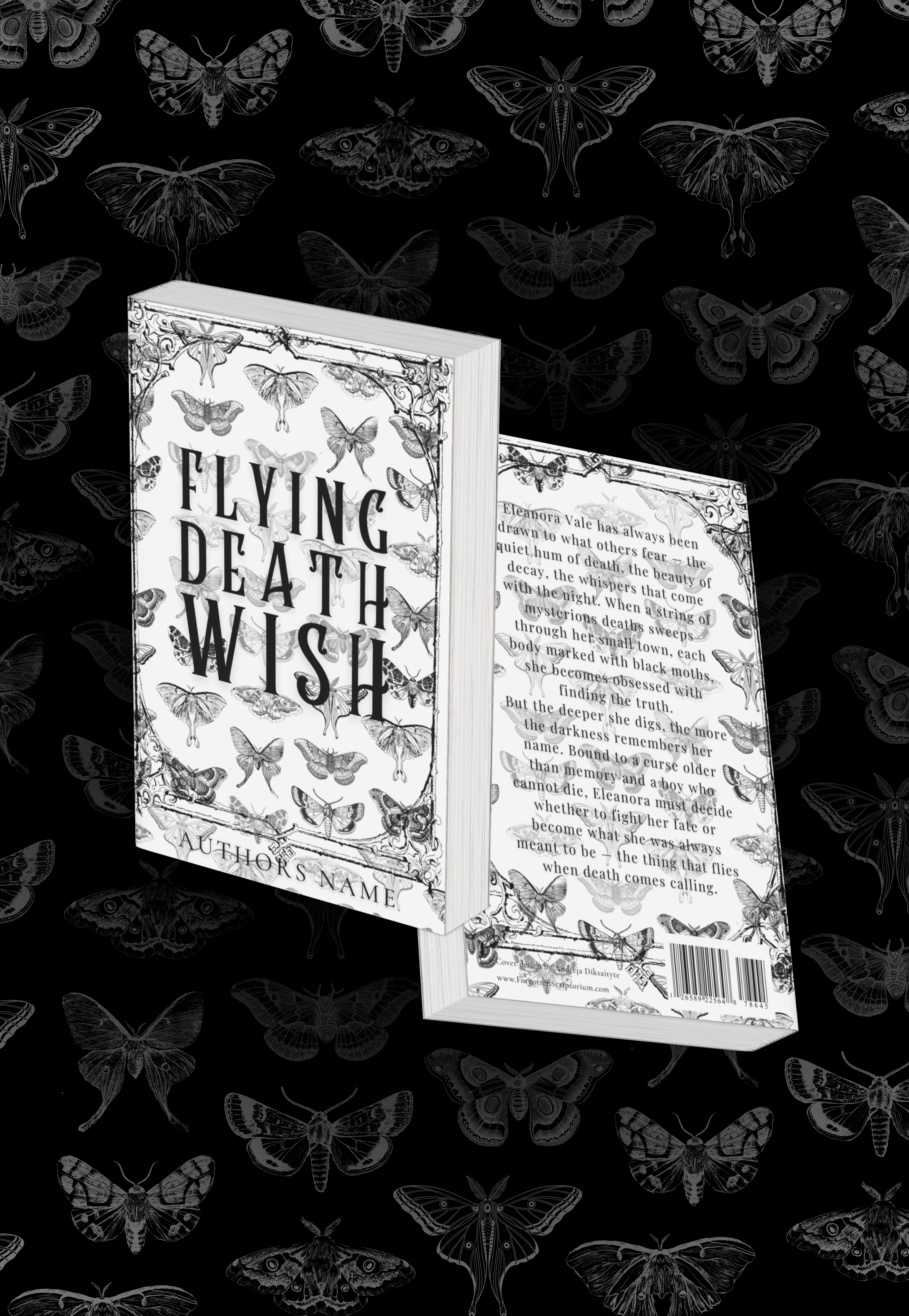 Pre-Made Full Wrap Book Cover – Gothic, Dark Fantasy, Mystery, Vampires, Enemies to lovers