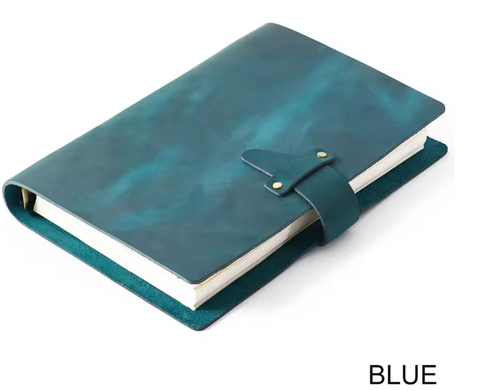 Vintage A5 Leather Ring-Binder Notebook – Genuine Leather Diary, Sketchbook & Planner
