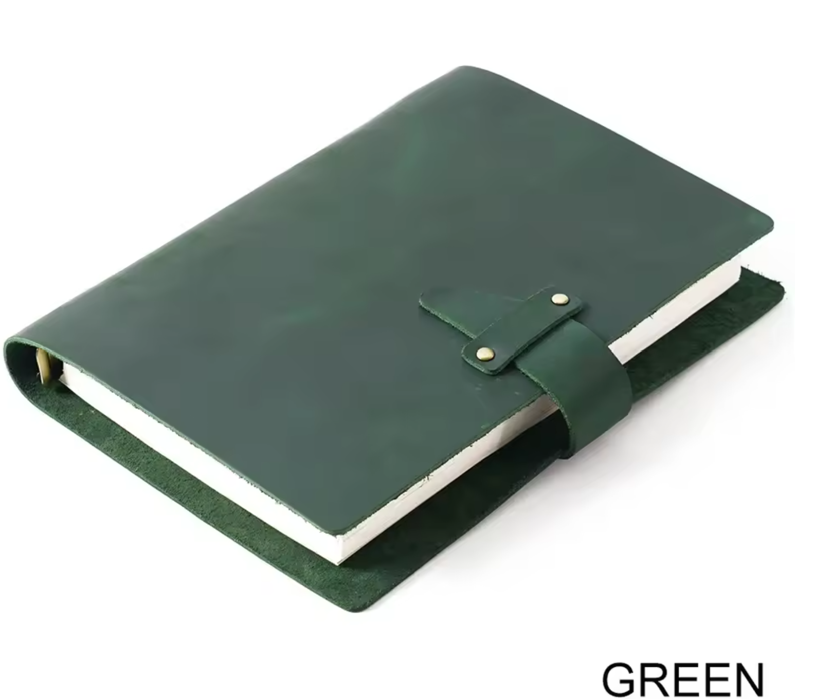Vintage A5 Leather Ring-Binder Notebook – Genuine Leather Diary, Sketchbook & Planner