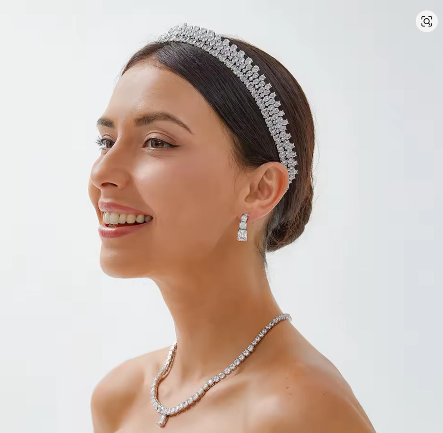 Crystal Zircon Tiara Headband – Princess Crown for Women & Girls, Wedding, Birthday & Party Jewelry