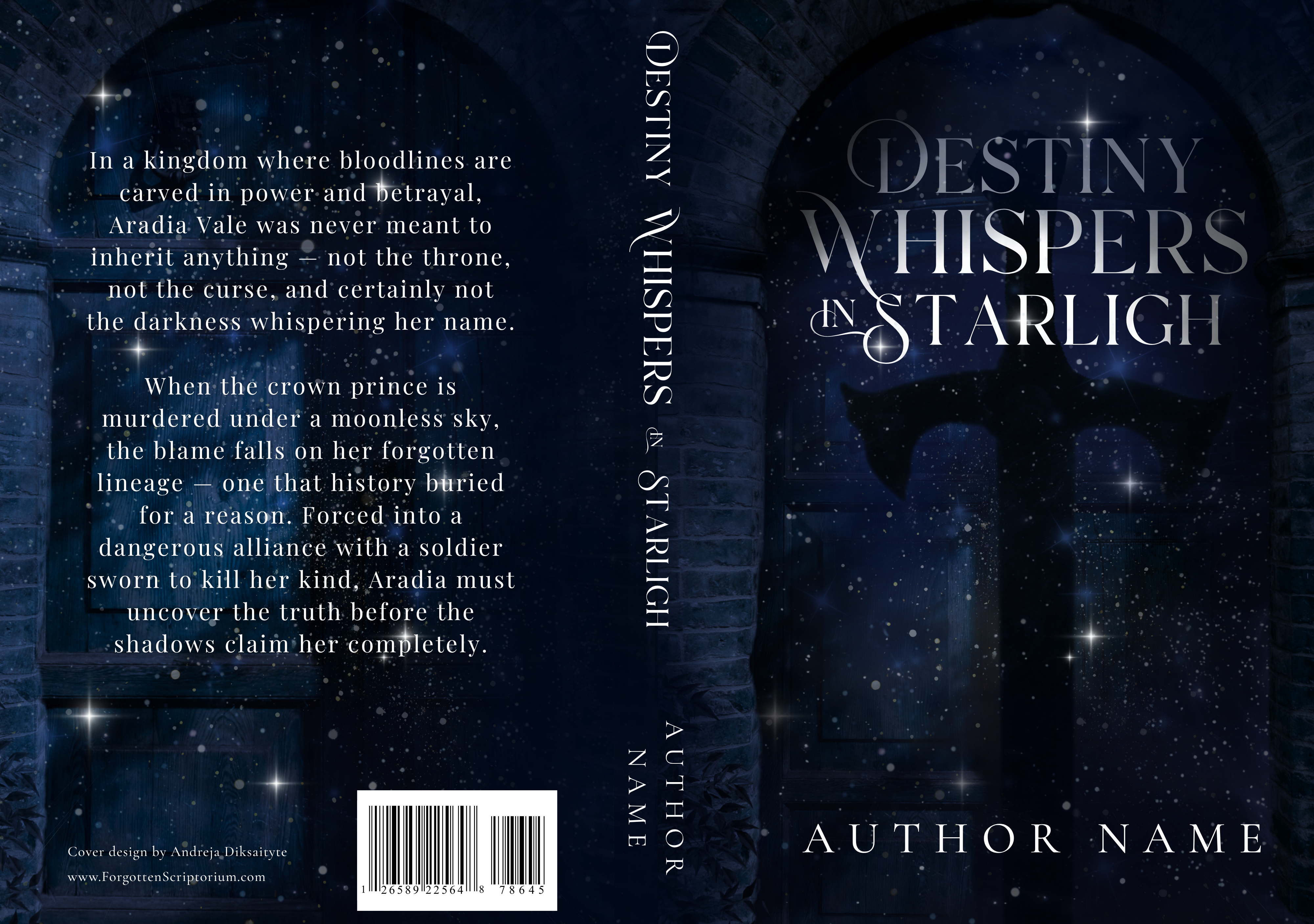 Pre-Made Full Wrap Book Cover – Fantasy, Romance, Destiny