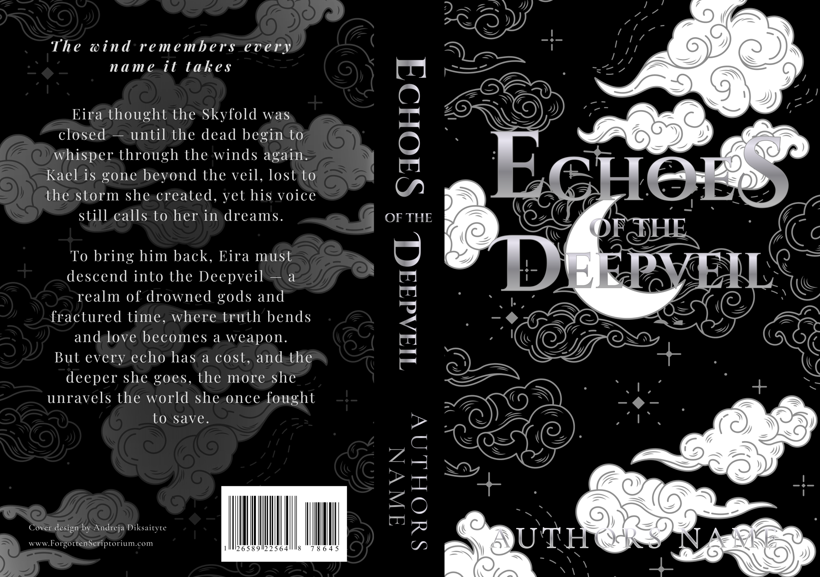 Pre-Made Full Wrap Book Cover – Elemental Fantasy, Romance, War