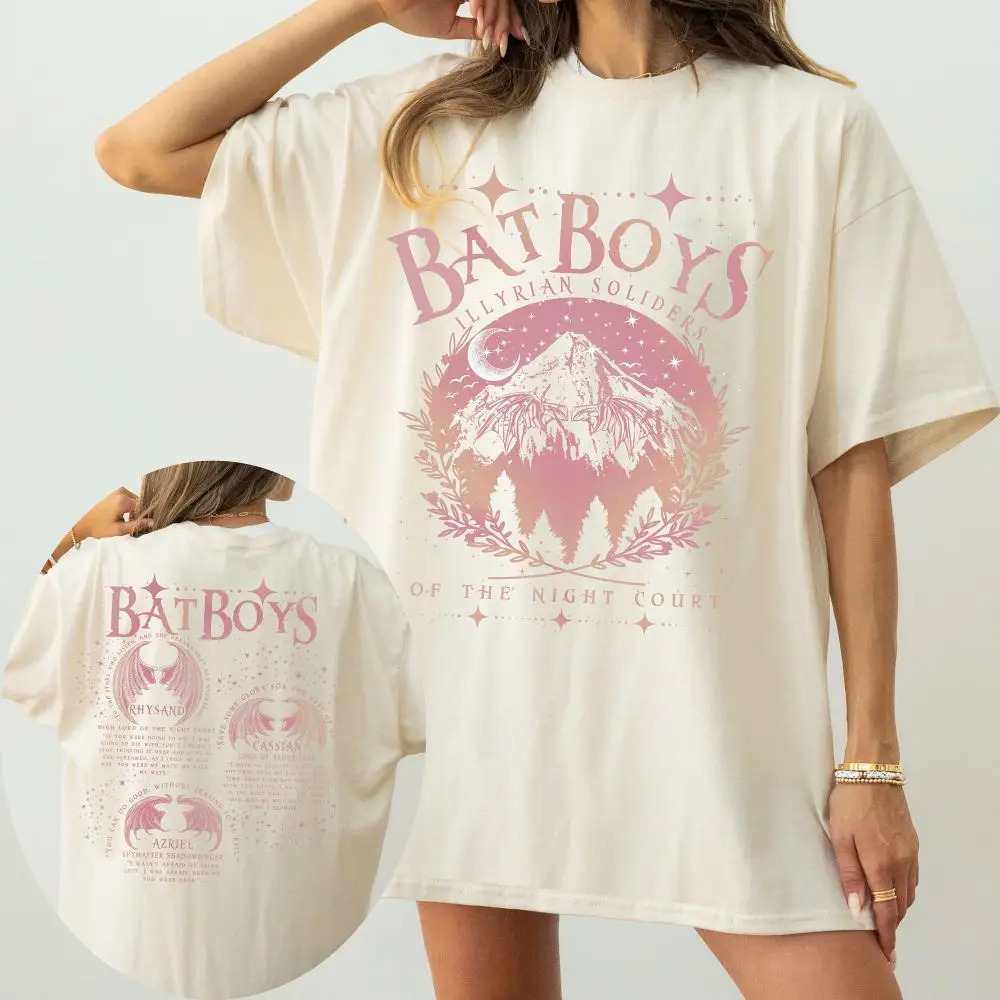 ACOTAR Bat Boys Shirt – Night Court Retro Unisex Tee, Fantasy Bookish Apparel