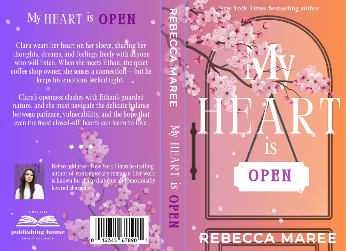 Pre-Made Full Wrap Book Covers bundle - My heart was closed, my heart is open