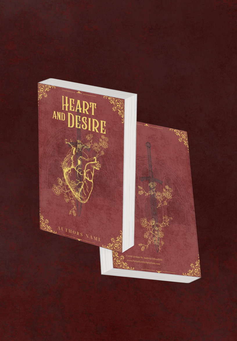 Pre-Made Full Wrap Book Cover: Fantasy Romance, Court Intrigue, Special Edition, YA & Adult Fantasy