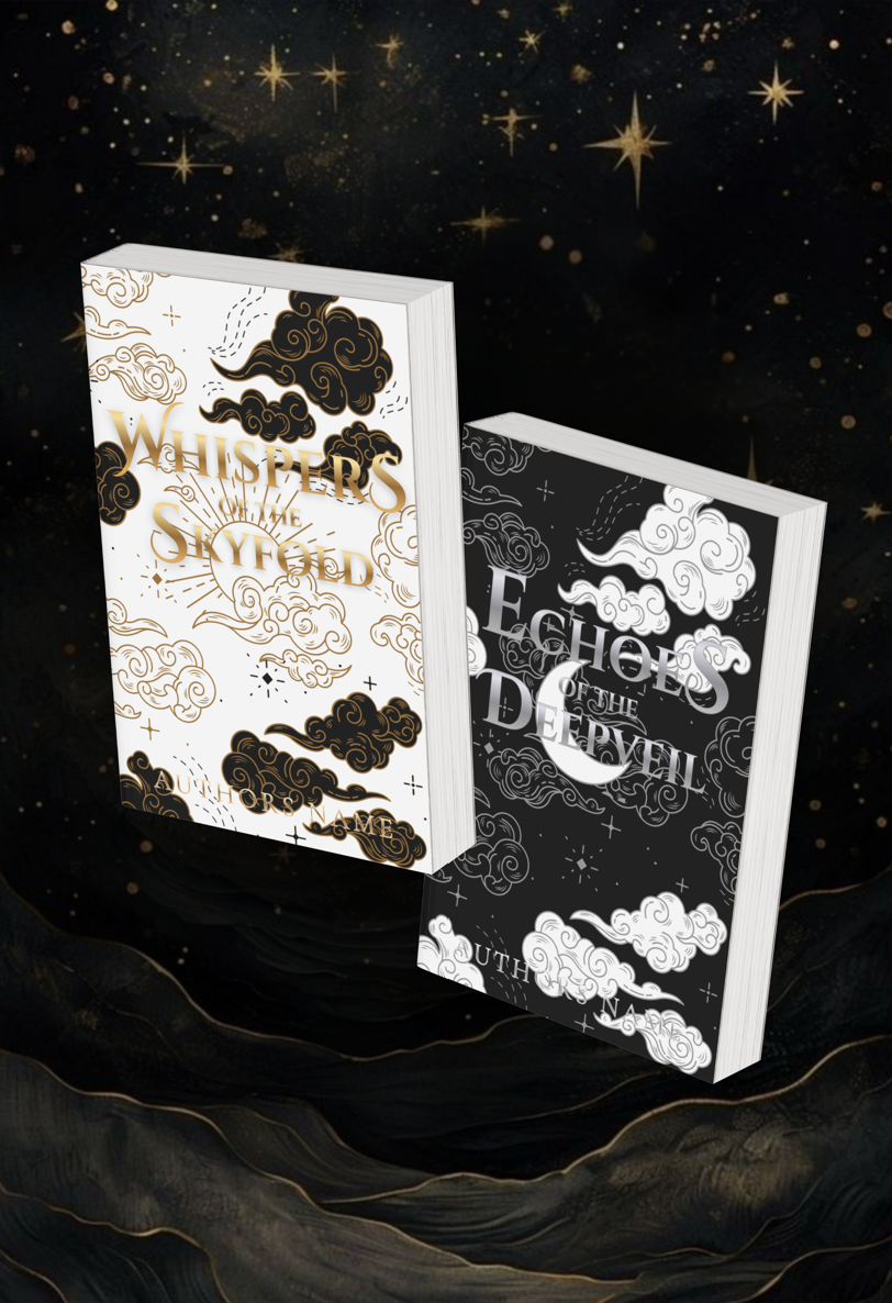 Pre-Made Full Wrap 2 Book Cover Series – Fantasy Romance, War, Elemental Magic