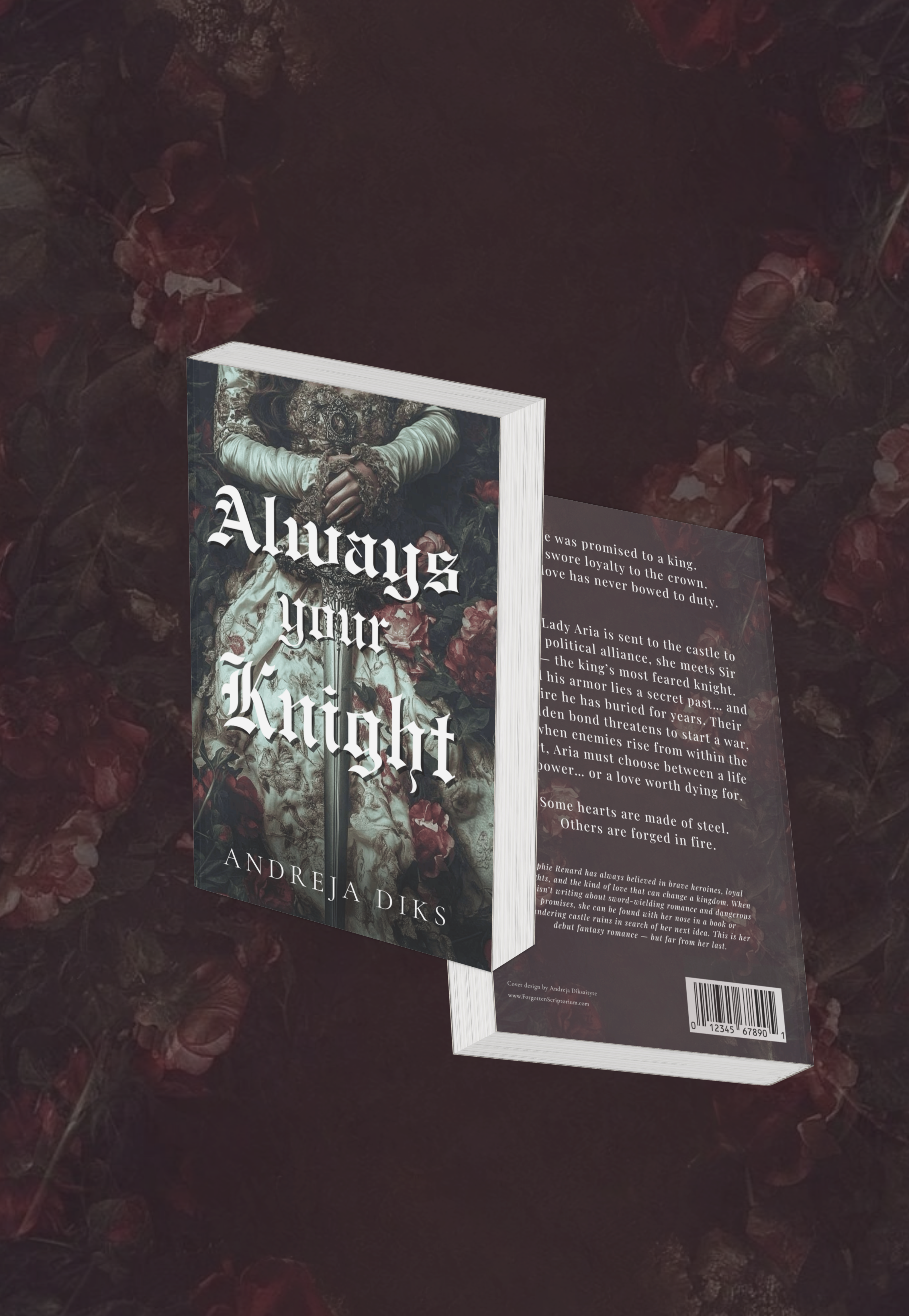 Pre-Made Full Wrap Book Cover — Knight Romance Fantasy