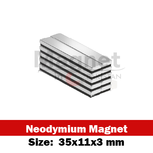 35x11x3mm Neodymium Bar Magnet in Pakistan