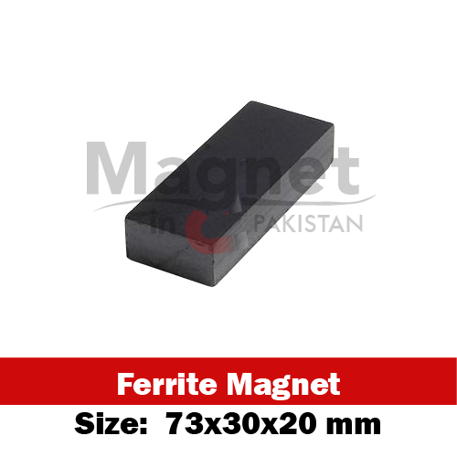 73x30x20mm Ferrite Block Shape Magnet in Pakistan