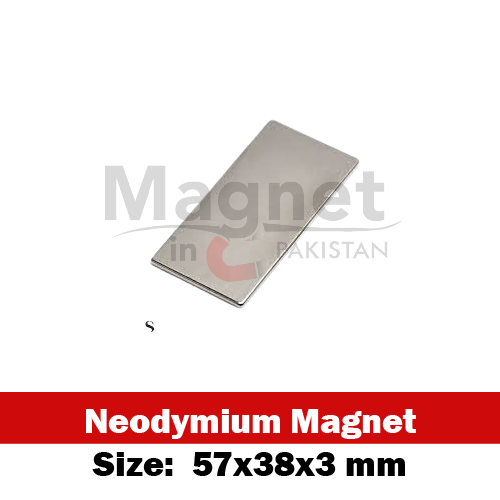 57x38x3mm Neodymium Bar Magnet in Pakistan