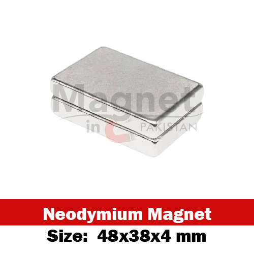 48x38x4mm Neodymium Bar Magnet in Pakistan