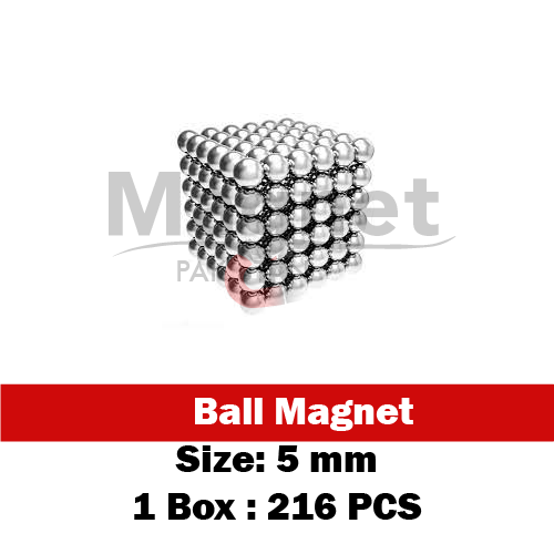 5mm Silver Neodymium Magnet Balls (216 Pcs) in Pakistan