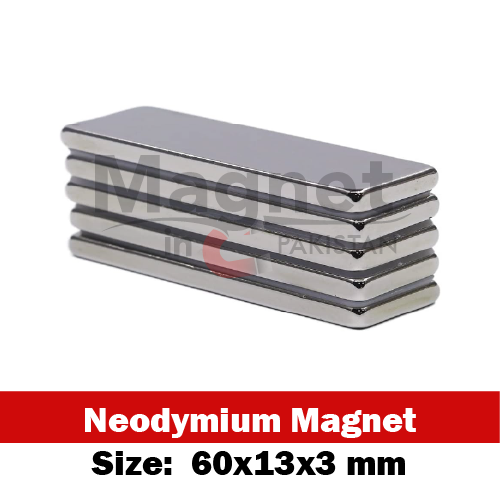 60x13x3mm Neodymium Bar Magnet in Pakistan