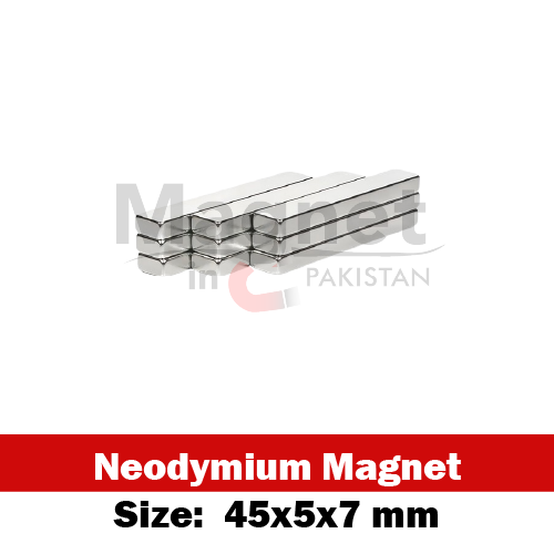 45x5x7mm Neodymium Bar Magnet in Pakistan