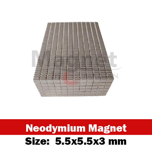 5.5x5.5x3mm Neodymium Square Magnet in Pakistan