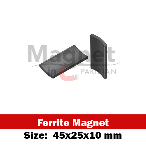 45x25x10mm Neodymium Curve Shape Magnet in Pakistan