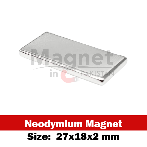 27x18x2mm Neodymium Bar Magnet in Pakistan