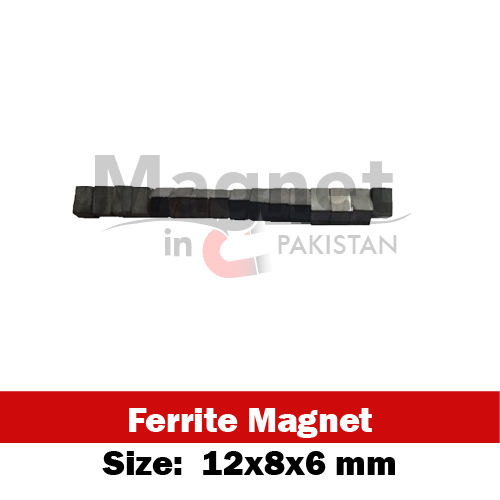 12x8x6mm Ferrite Bar Shape Magnet in Pakistan