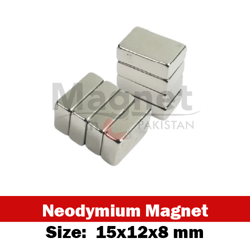 15x12x8mm Neodymium Bar Magnet in Pakistan