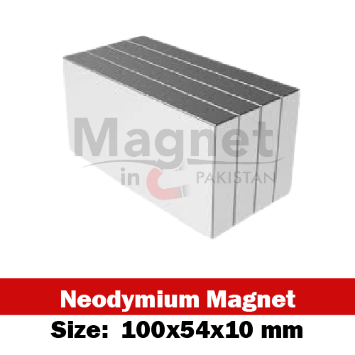 100x54x10mm Neodymium Bar Magnet in Pakistan