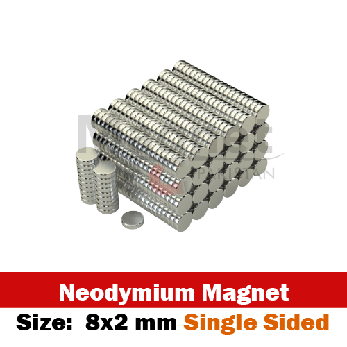 8x2mm Neodymium Single-Sided Magnet in Pakistan