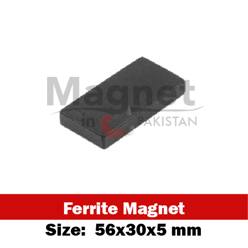 56x30x5mm Ferrite Block Shape Magnet in Pakistan