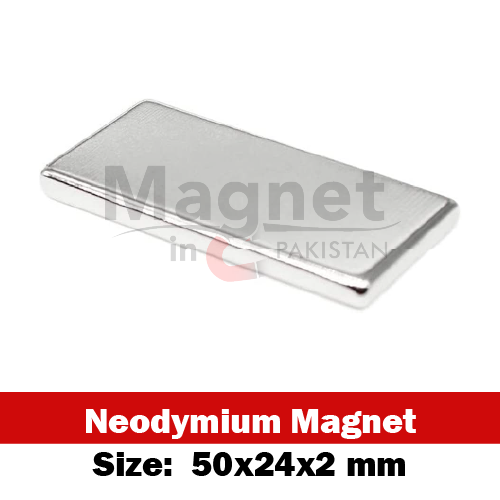 50x24x2mm Neodymium Bar Magnet in Pakistan
