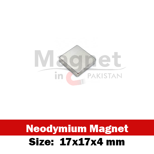 17x17x4mm N52 Neodymium Block Magnet in Pakistan