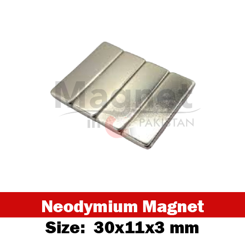 30x11x3mm Neodymium Bar Magnet in Pakistan