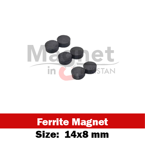 14x8mm Ferrite Disc Magnet in Pakistan