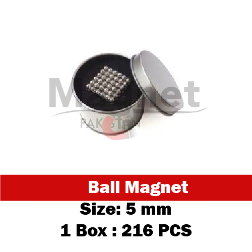 5mm Silver Neodymium Magnet Balls (216 Pcs) in Pakistan