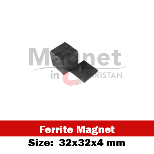 32x32x4mm Ferrite Block Magnet in Pakistan