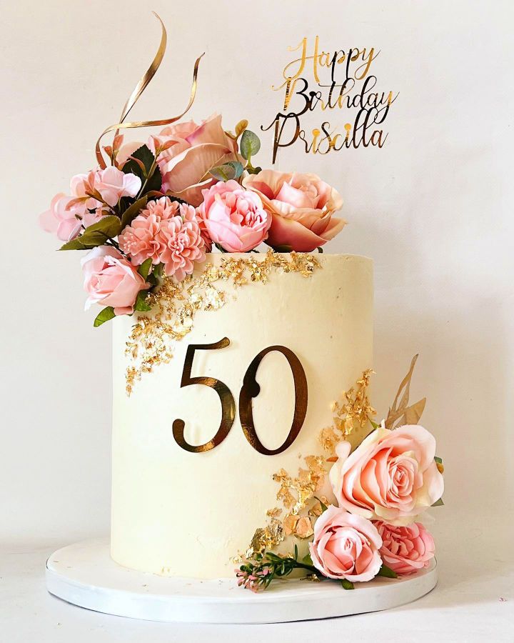 Elegant Birthday Cake