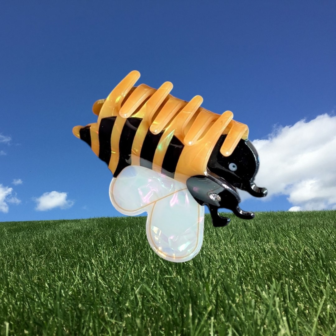 Bumble Bee - Small Hair Claw Clip
