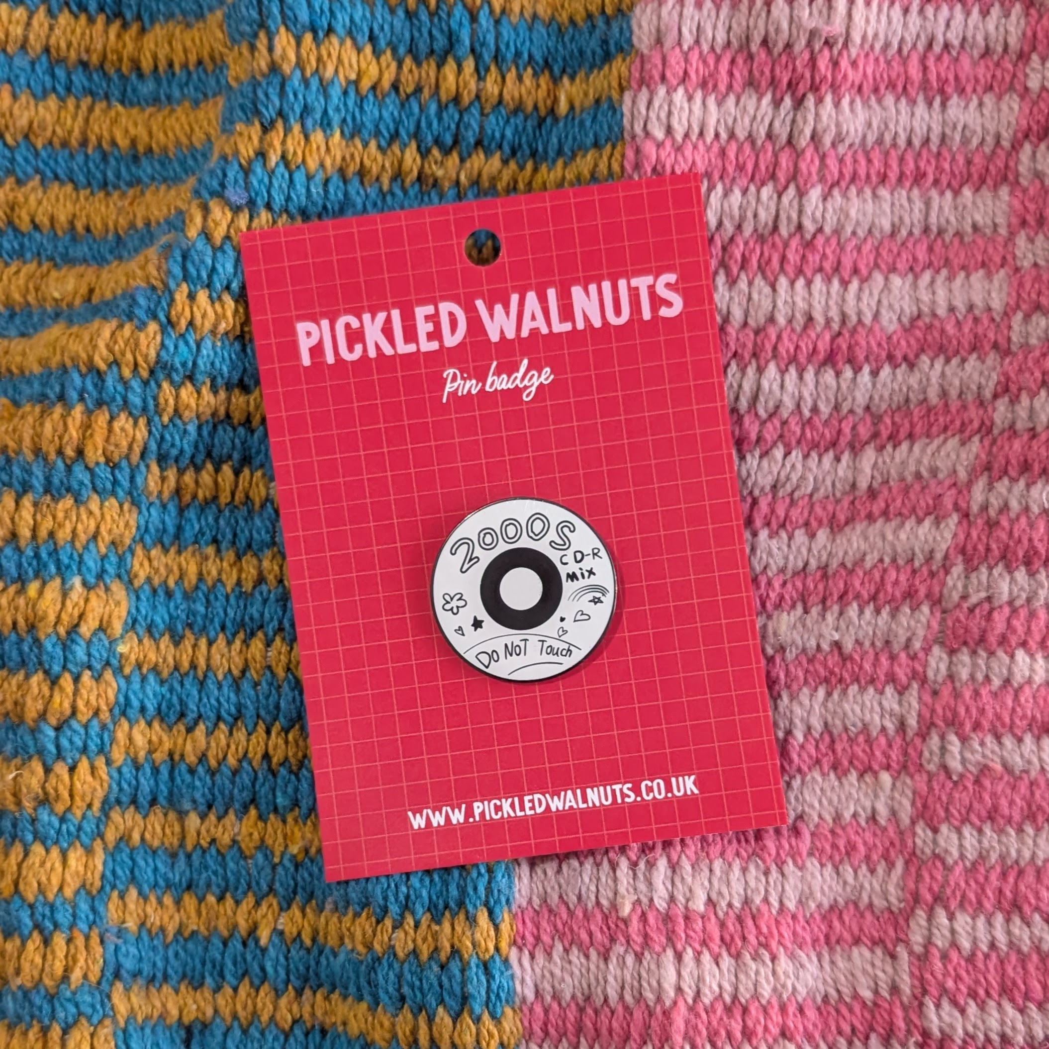 '2000s mix tape' pin badge