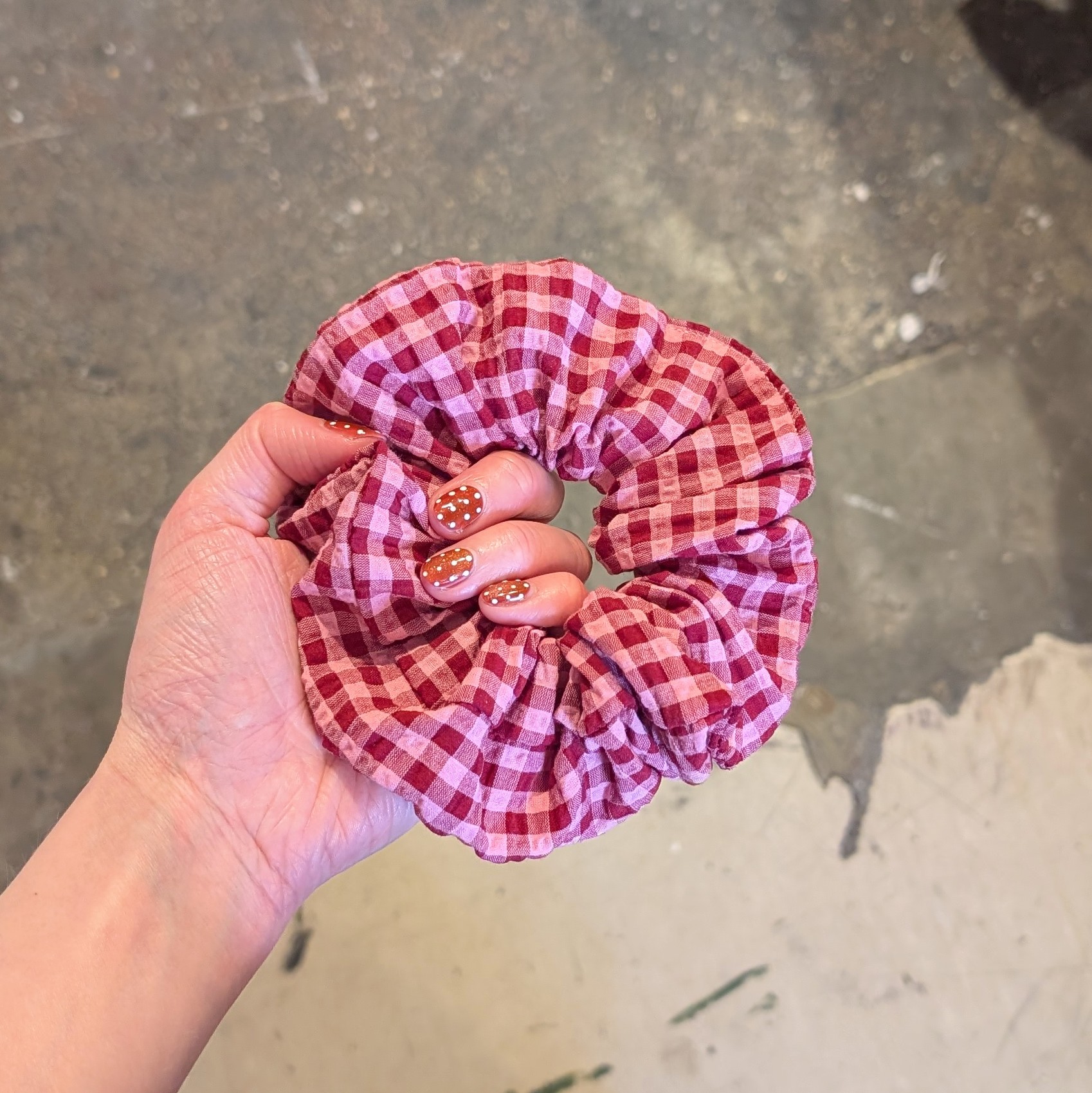 Raspberry Ripple - Large XL Stretch Scrunchie