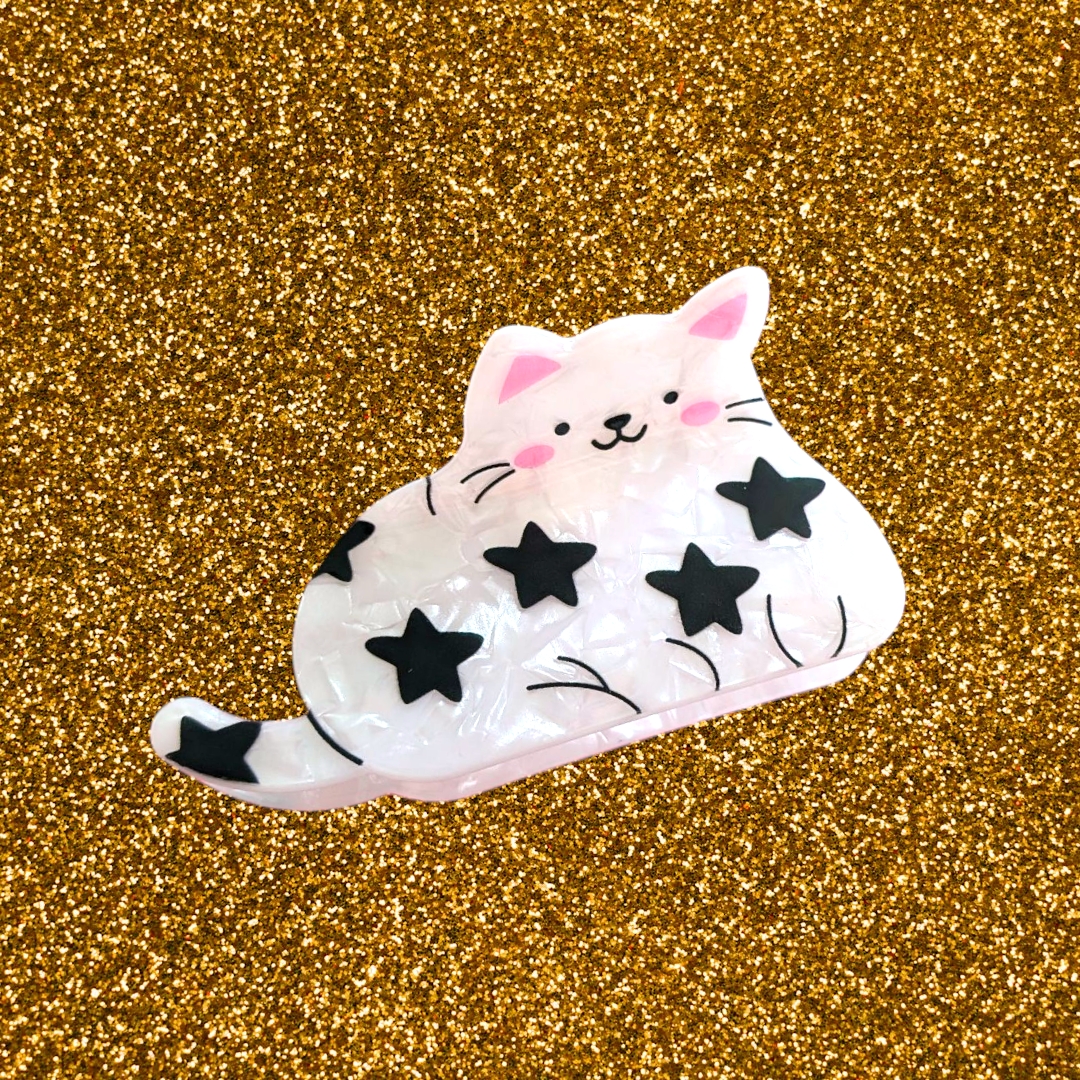 Sazzy Cat Medium Hair Claw Clip