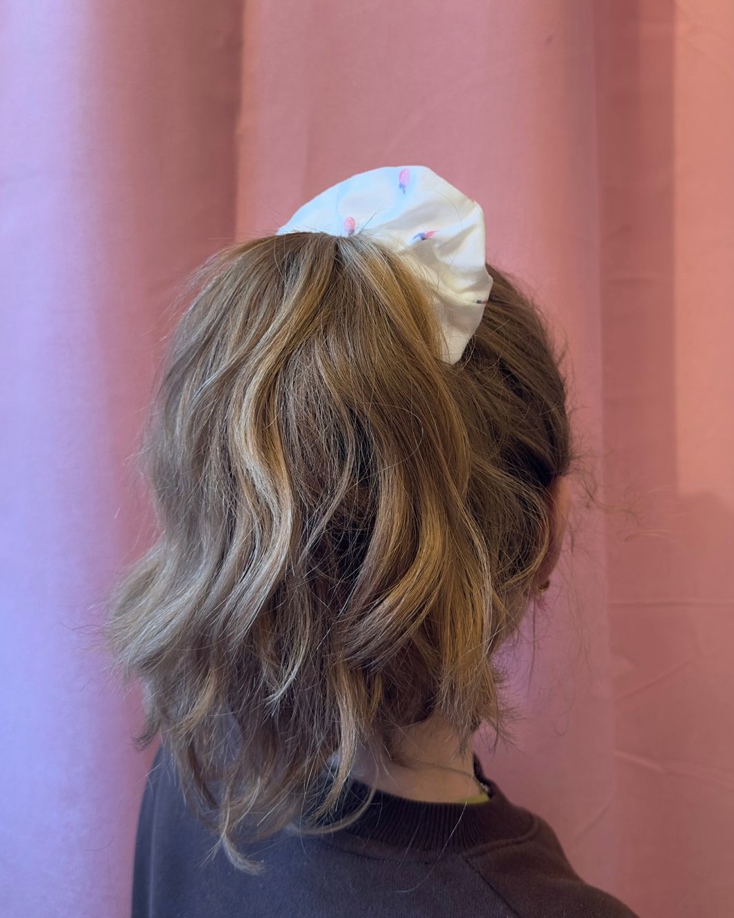 Strawberry Fields - Large XL Stretch Scrunchie