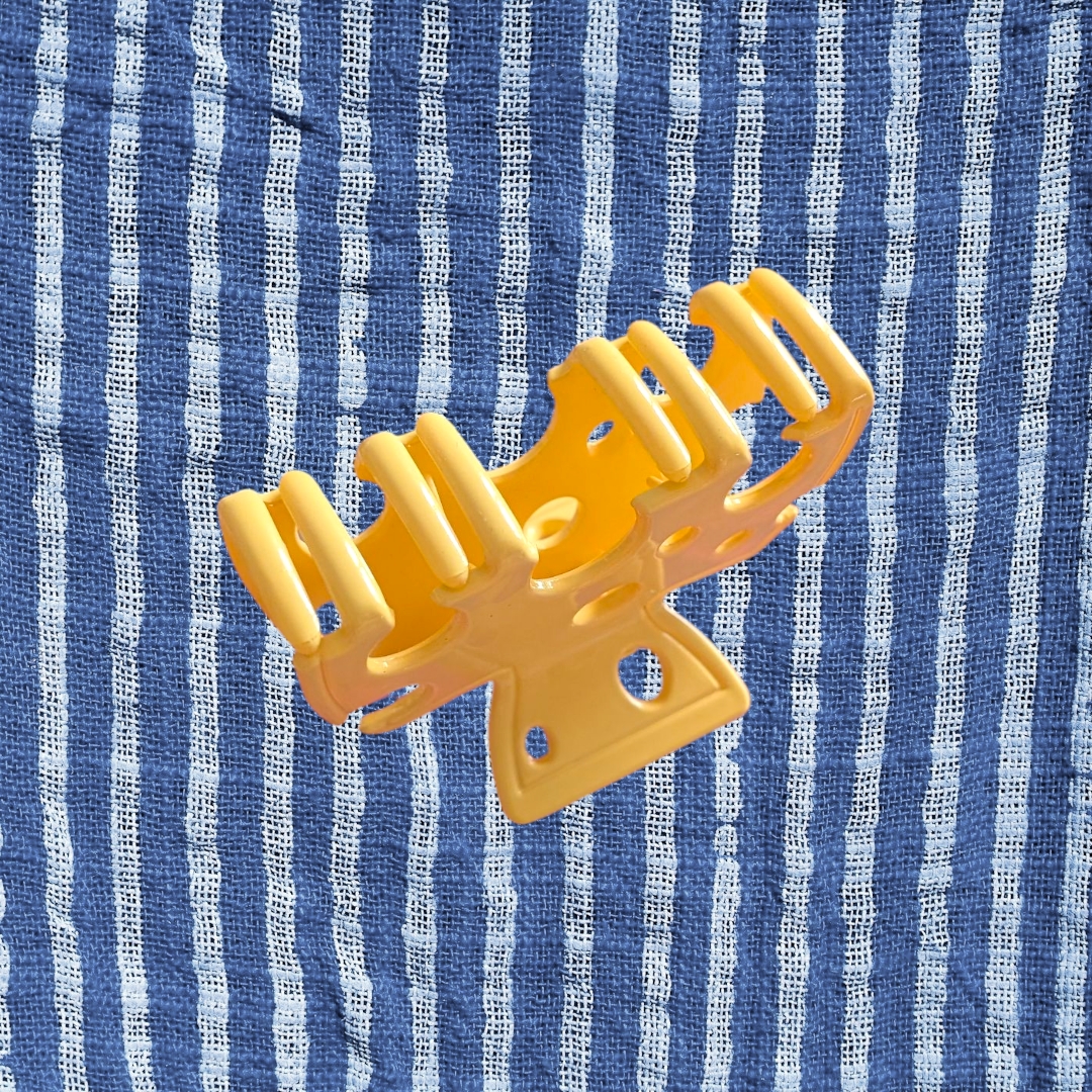 Cheese Medium Hair Claw Clip
