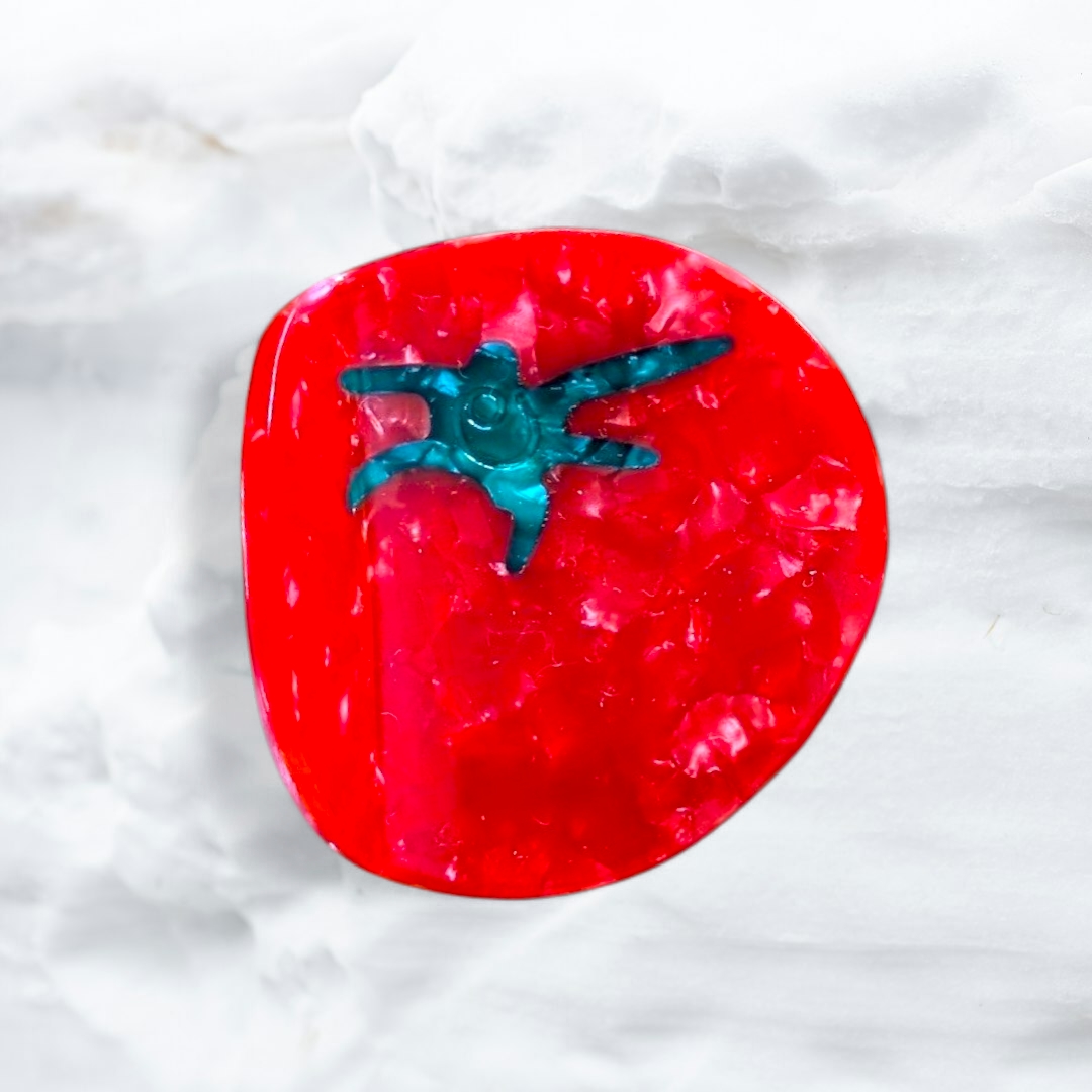 Tomato Medium Hair Claw Clip