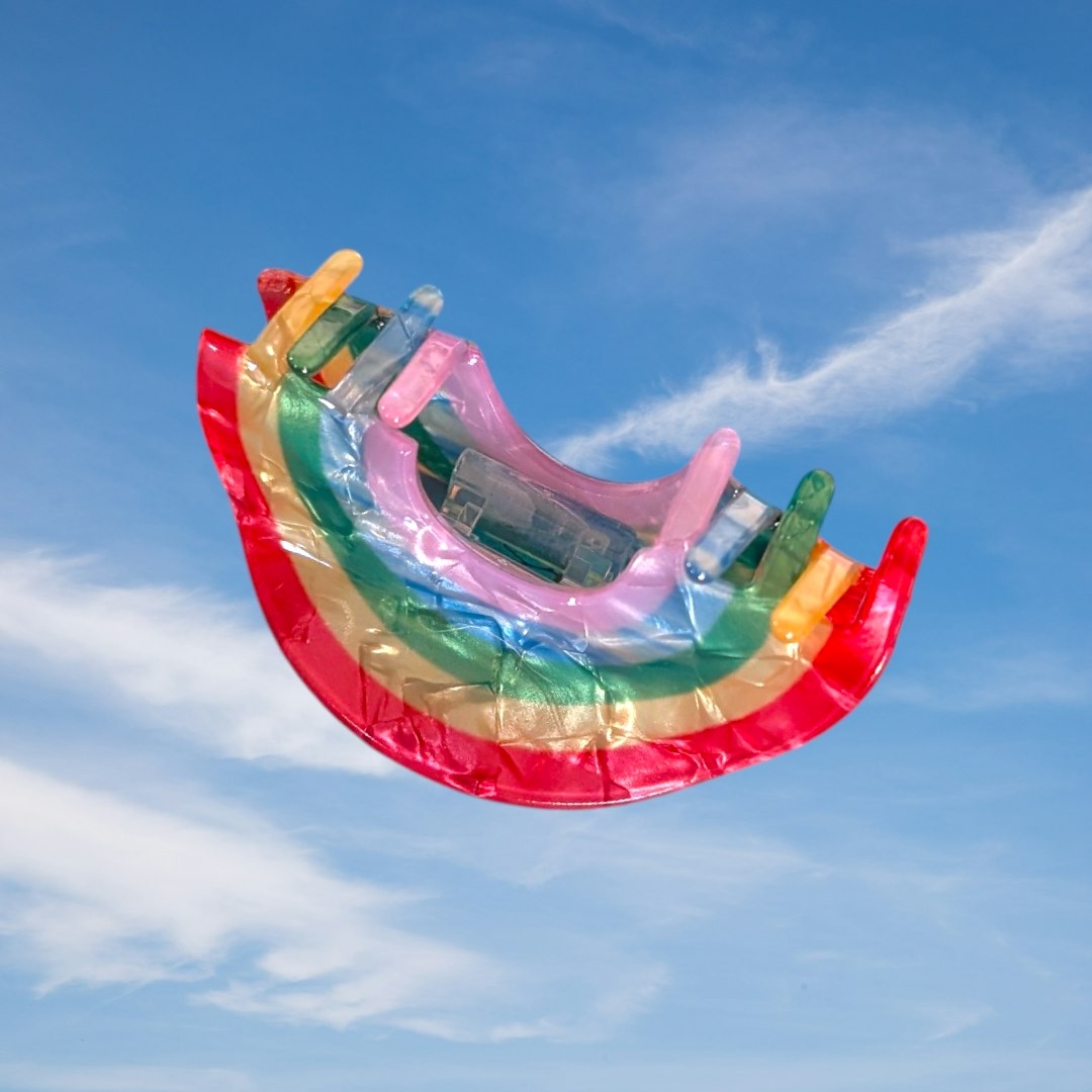 Rainbow - Small Hair Claw Clip