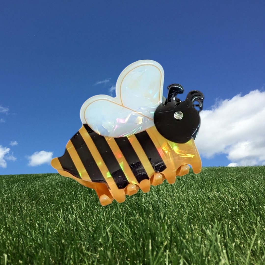 Bumble Bee - Small Hair Claw Clip