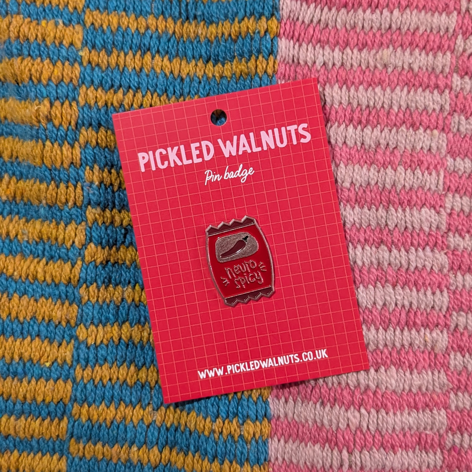 'Neuro spicy' pin badge