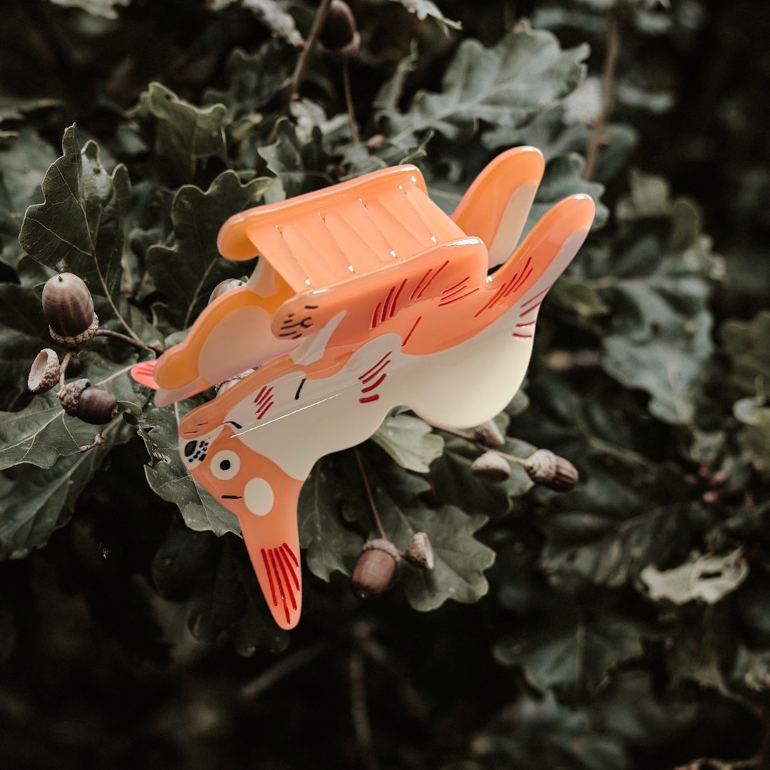 Squirrel Medium Hair Claw Clip