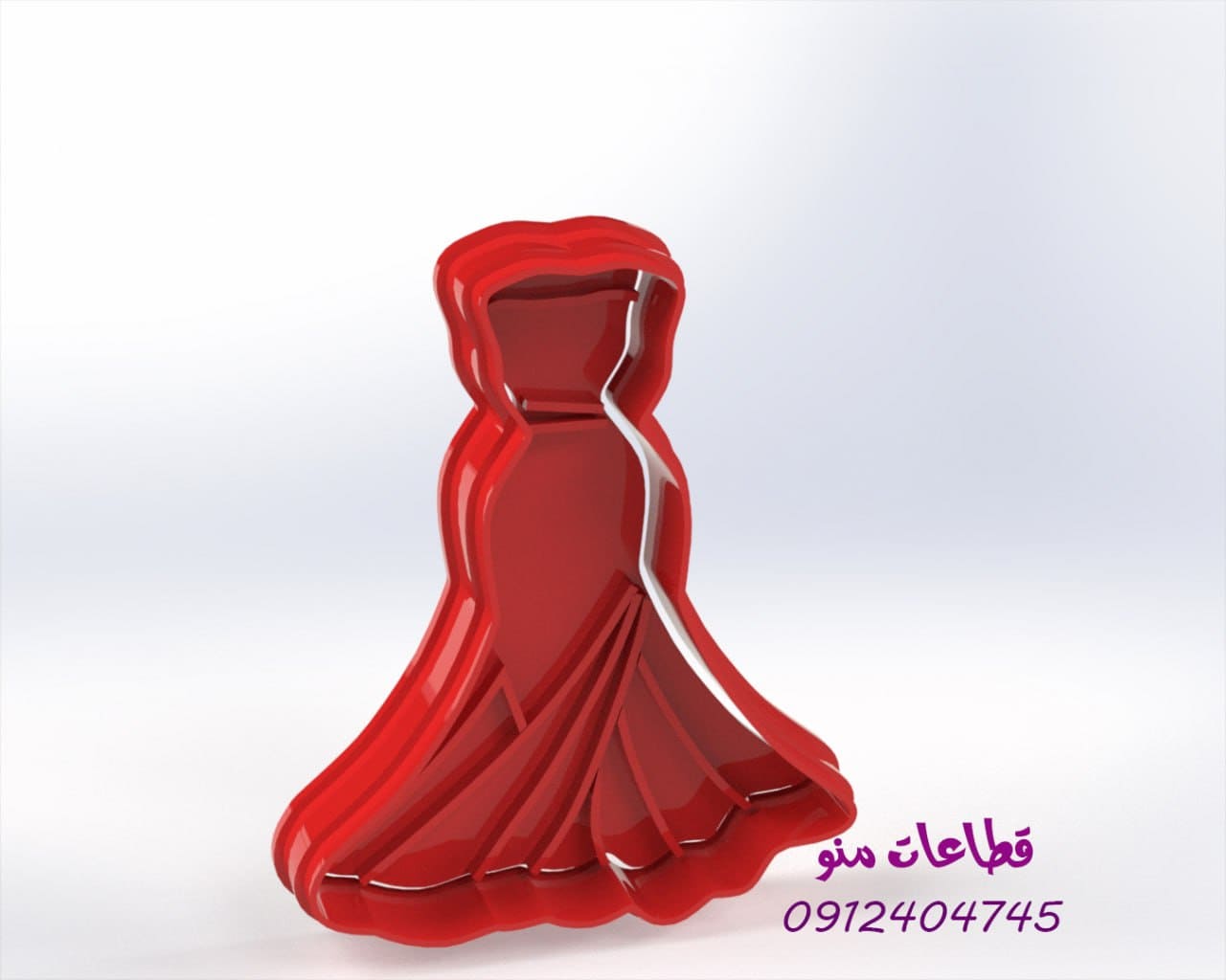 قالب برش شیرینی لباس مجلسی