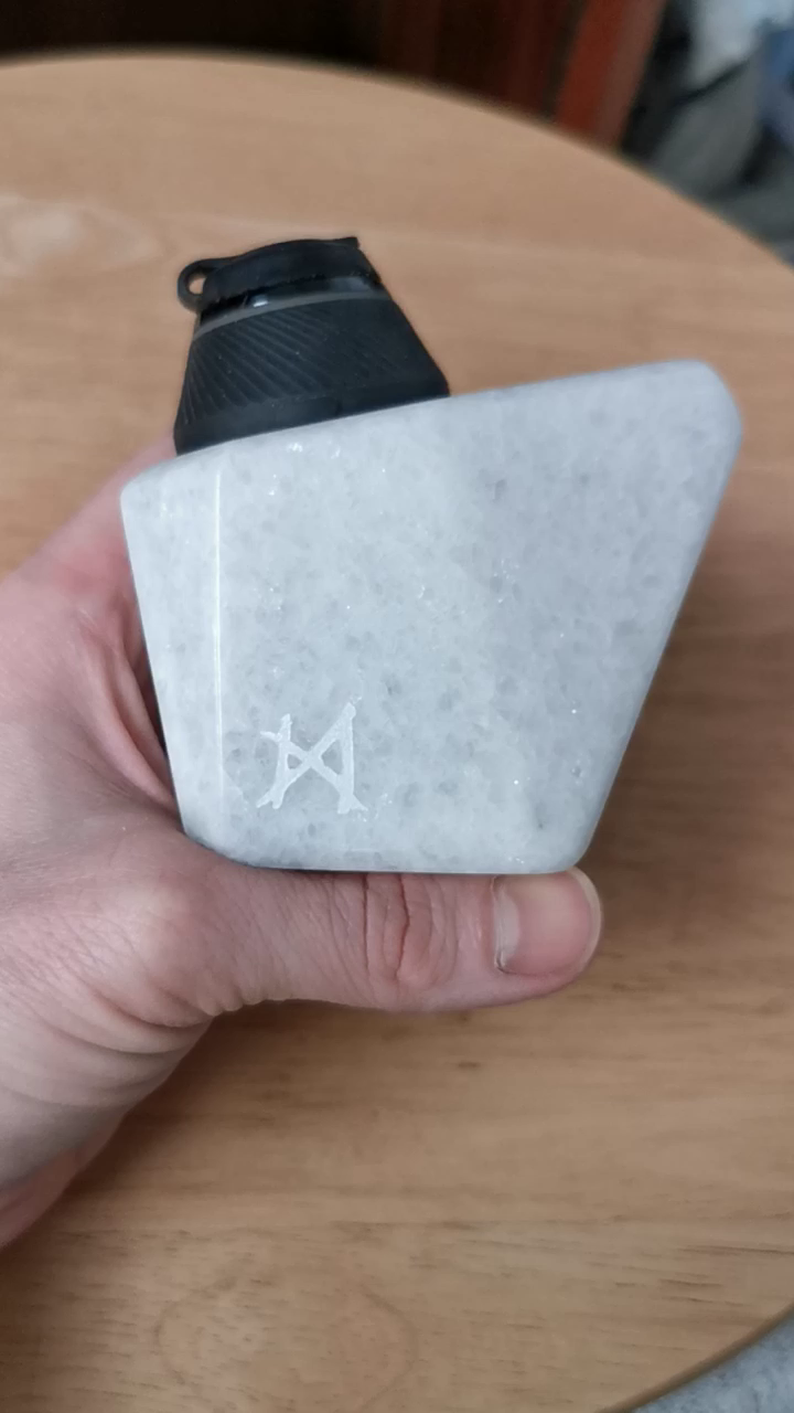 Original Dabrock Proxy Pfeife, Marmor weis, Attachment