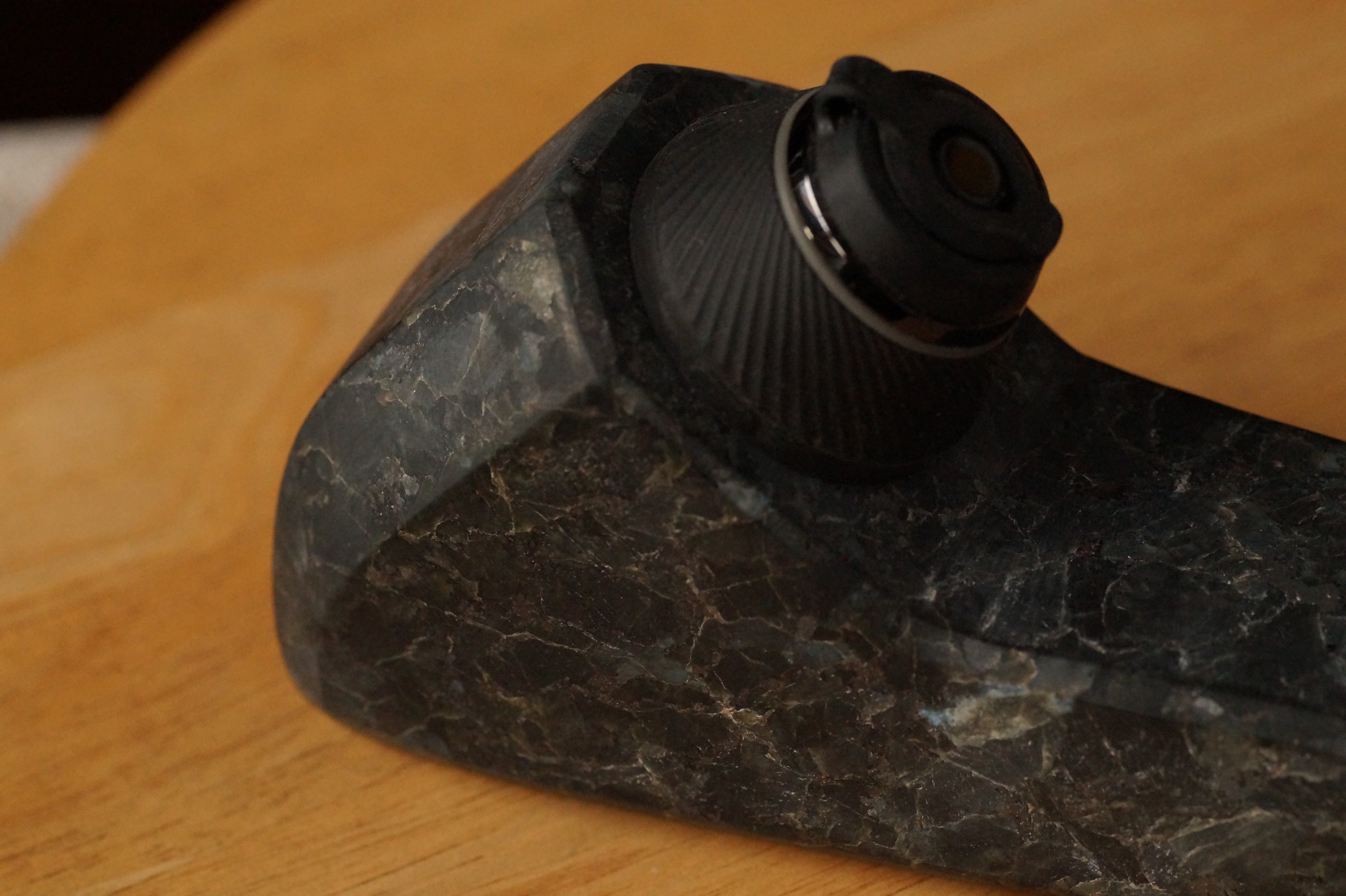 Original Dabrock "Wizzard" Proxy Pfeife, Larvikit Blue Pearl, Attachment