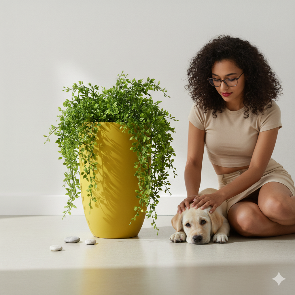 Monolithe FRP Planter – 17 Inch | Lightweight, UV Resistant, Non-Fading, Durable